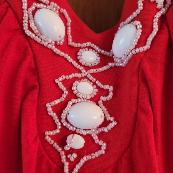 Mode International Red Summer Dress - Picture 2 of 4